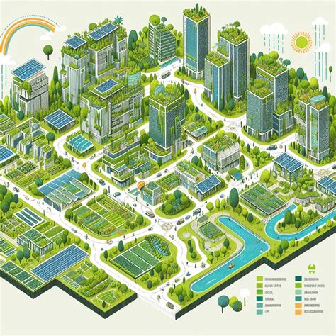 Green Living in Sustainable City - Eco-Friendly Urban Design | AI Art ...