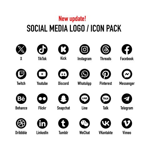 Premium Vector | Social media icon round pack new social media logos and symbols 2023