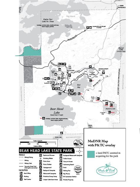 Bear Head Lake State Park Campground Map