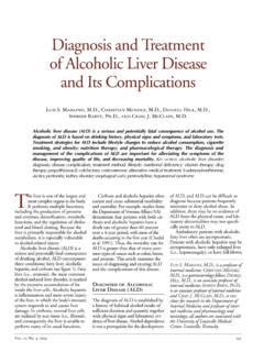 Diagnosis and Treatment of Alcoholic Liver Disease and Its ... / diagnosis-and-treatment-of ...