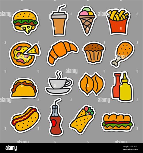 Hướng dẫn vẽ cute stickers drawing food theo phong cách dễ thương