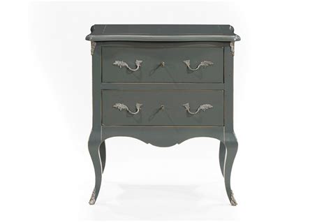 Bedside Table in Antique Grey - Bedside Tables