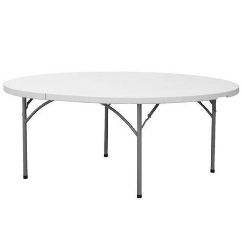 72 Inch Round Folding Table | 6 Foot Round Plastic Folding Table