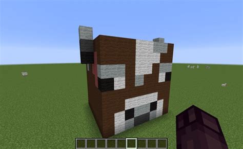 3D Cow Head Minecraft Map