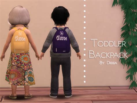 The Sims Resource - Backpack Toddler