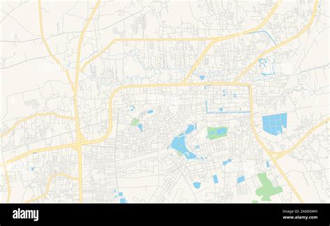 Printable street map of Nakhon Ratchasima, Province Nakhon Ratchasima ...