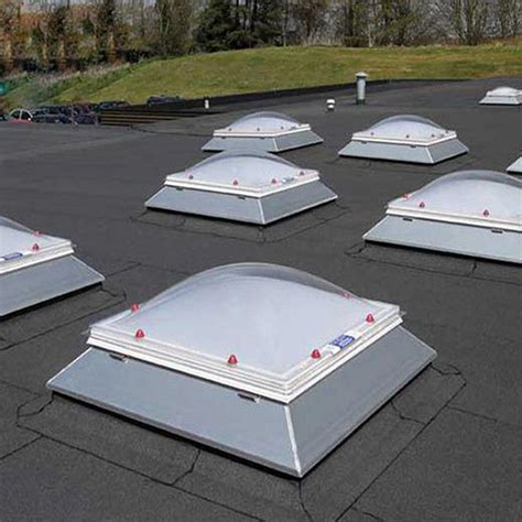 High Transmittance Indoor Skylight Cover , Solid Sheet Plastic Roof Domes