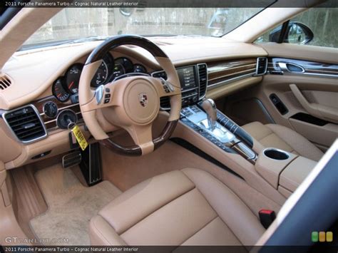 Cognac Natural Leather 2011 Porsche Panamera Interiors | GTCarLot.com