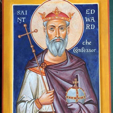 Here's the latest icon, of St Edward the Confessor. - Aidan Hart Sacred Icons