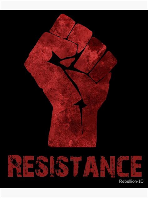 "Fist Of Resistance" Poster for Sale by Rebellion-10 | Redbubble