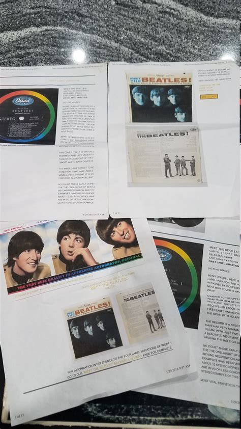 MEET THE BEATLES the First Album First Run - Etsy