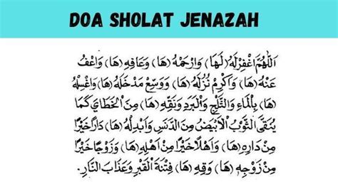 Doa Sholat Jenazah Laki-Laki Arab, Latin, dan Terjemah Lengkap dengan Urutan Takbirnya ...