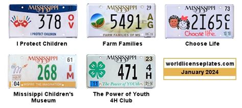 License Plates of Mississippi