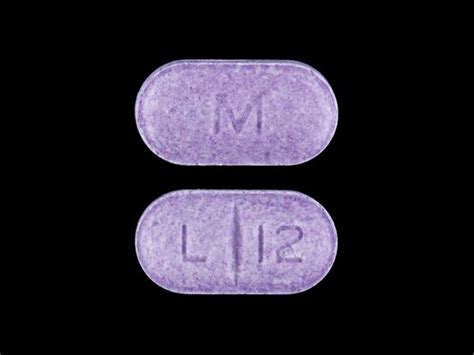 M L 12 Pill Images (Purple / Capsule-shape)