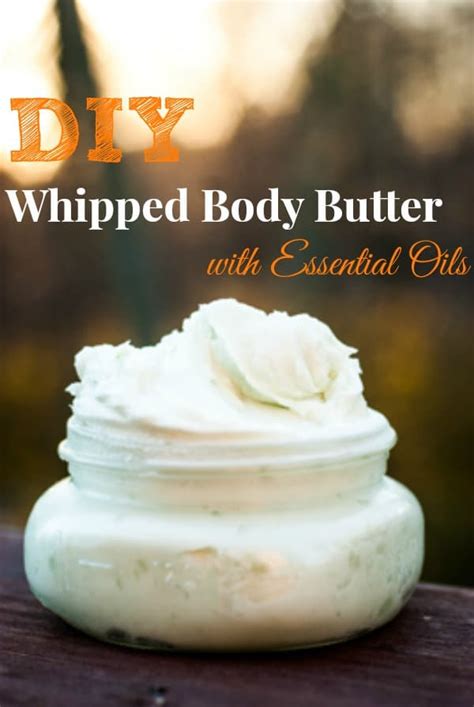 DIY Whipped Body Butter Recipe - with essential oils - Venture1105