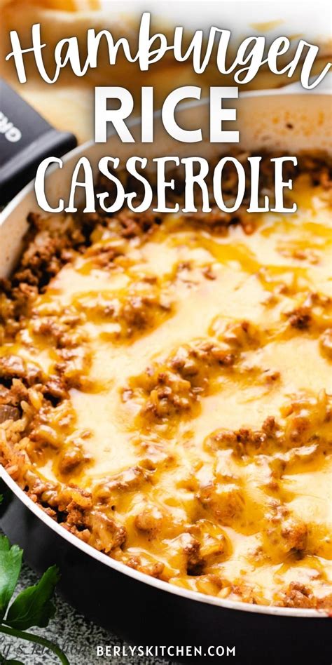 Cheesy Hamburger Rice Casserole Recipe – NBKomputer