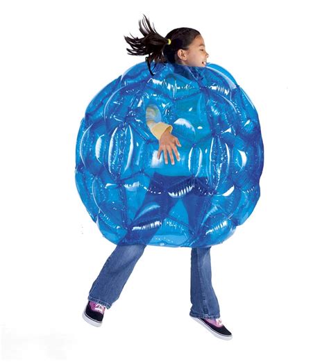 blue bbop buddy bumper ball inflatable blow up giant wearable body ...