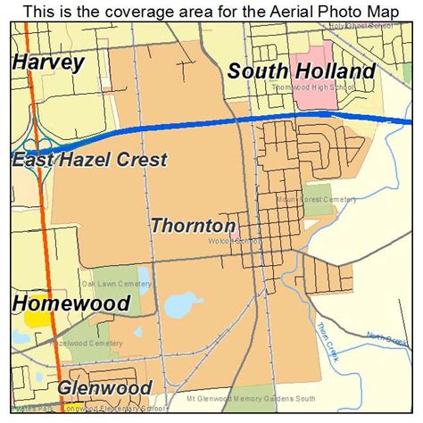 Aerial Photography Map of Thornton, IL Illinois