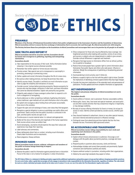 Researchers: Knowledge of SPJ Code of Ethics helps students better ...