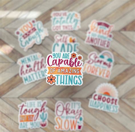 Mental Health Awareness Stickers, Positivity Sticker, Therapy Sticker ...