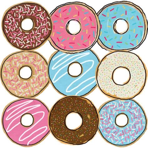 Donut Clip Art Hand drawn Clip Art Donut Set Cute Clip