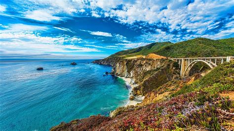 Bixby Creek Bridge in Big Sur wallpaper - Beach wallpapers - #48648