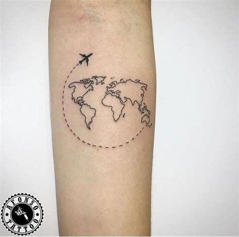 minimalist tattoo ideas #Minimalisttattoos | Travel tattoo small, World map tattoos, Minimalist ...