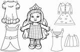 Paper Dolls Coloring sketch template