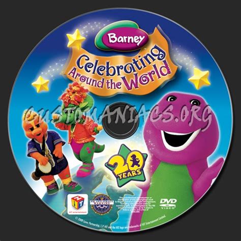 Barney Celebrating Around the World dvd label - DVD Covers & Labels by ...