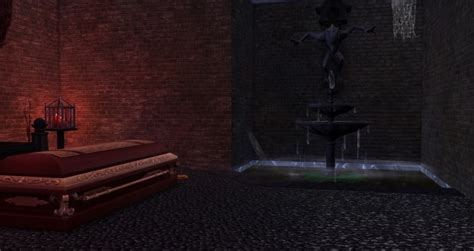 Midnight Vampire Lair house NO CC by busabus at Mod The Sims » Sims 4 ...