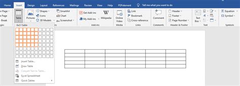 How to center text in a table in a Microsoft Word document