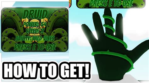 Slap Battles HOW TO GET DRUID GLOVE + GARDENS AND GHOULS BADGE in Slap ...