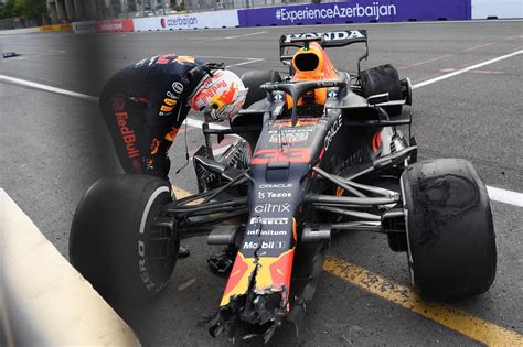 Max Verstappen's car just after he got out. [Image from AFP Photo] : r ...