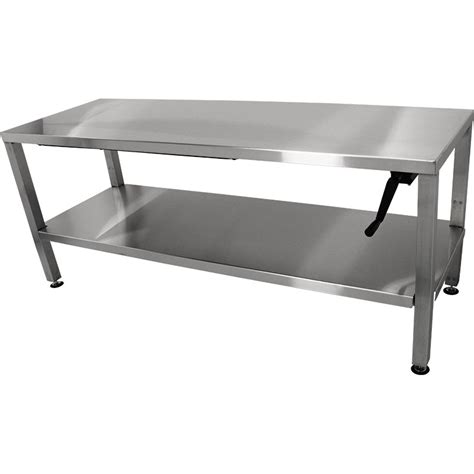 Manual Lift Table - EnduraSteel Stainless Steel Tables