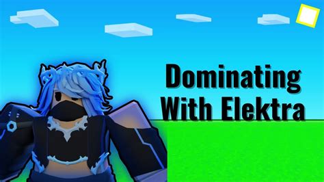 Dominating With Elektra (Roblox Bedwars) - YouTube