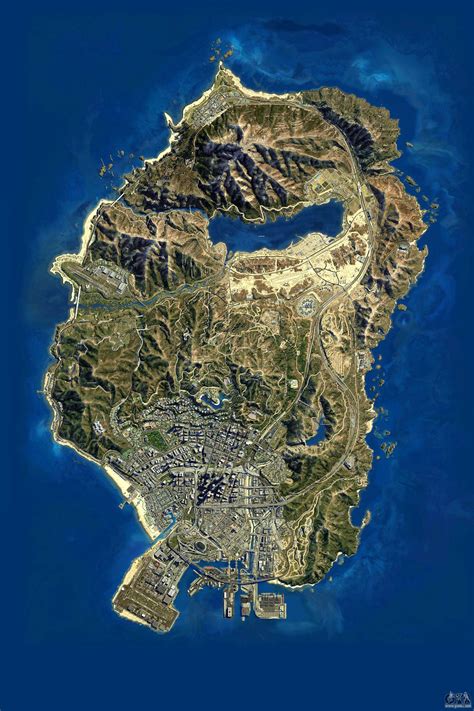 Satellite map in 2K for GTA 5