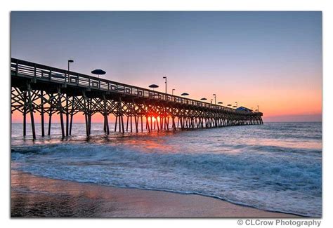 HDR Sunrise at Garden City Pier in Garden City, SC. © CLCrow ...