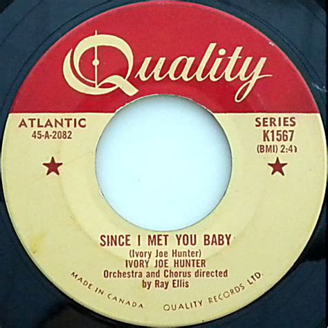 Ivory Joe Hunter - Since I Met You Baby (Vinyl, 7", 45 RPM, Single) | Discogs