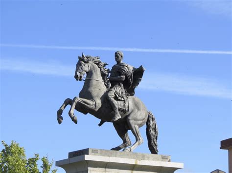 Equestrian statue of Marcus Vipsanius Agrippa in Merida Spain