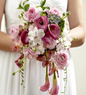 The FTD® Pink Cascade™ Bouquet Wedding Bridal Bouquets, Wedding Ceremony, Wedding Flowers ...