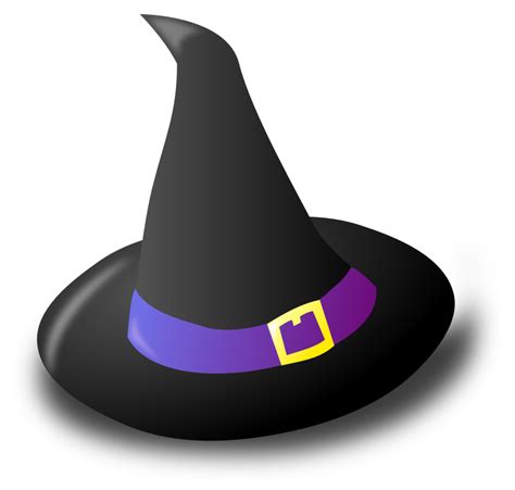 Public Domain Clip Art Image | Black witch hat | ID: 13932555616279 | PublicDomainFiles.com