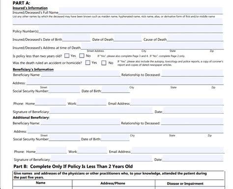 Globe Life Insurance Claim Form Pdf Fill And Sign Printable Template - ClaimForms.net