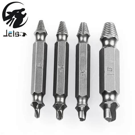 Jelbo Extractor Drill Bit Screw Extractor Drill Bit Set Kit Screw Extractor Power Tools Set ...