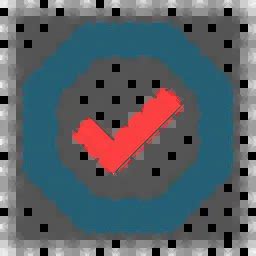 Approval Icon - Download in Colored Outline Style