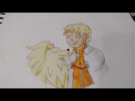 My drawing of Naruto & Ninetales! : Anime_Art