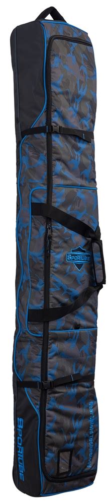 Wheeled protective travel soft ski bag