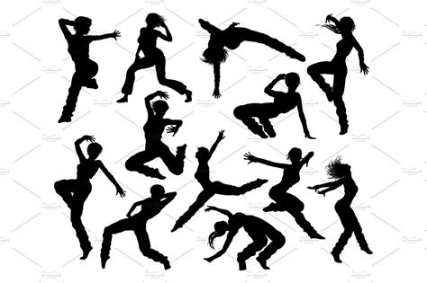 Street Dance Dancer Silhouettes | Dancer silhouette, Street dance, Hip hop dancer