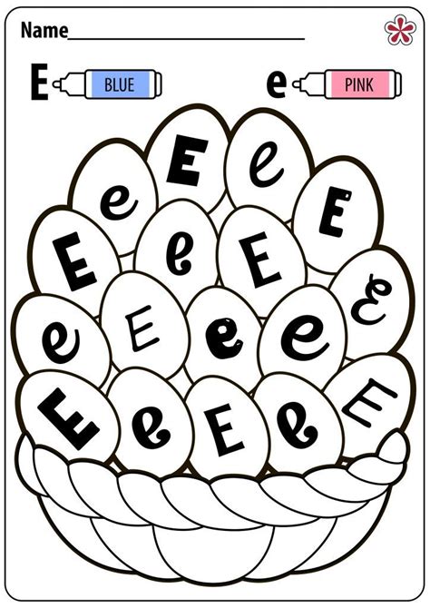 Letter E Worksheets For Kindergarten and Preschool | Letter e ...