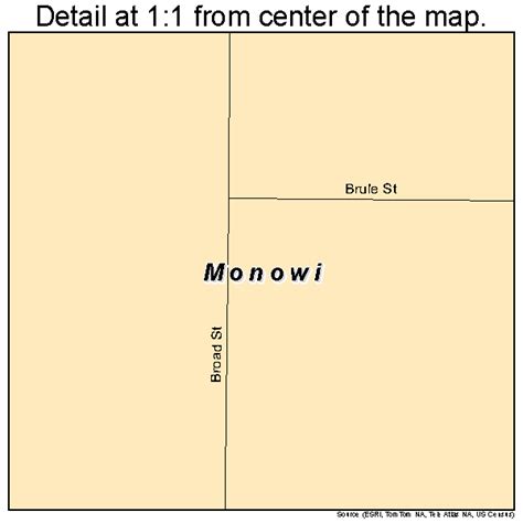 Monowi Nebraska Street Map 3132550