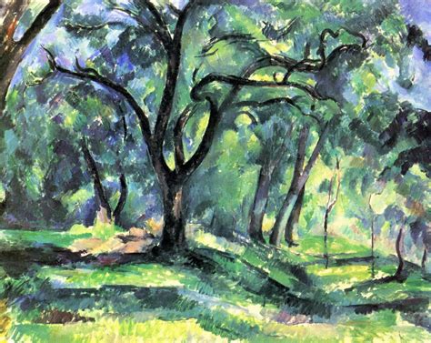 Paul Cézanne: Forest 1890 - Dipinto ad olio del 1890